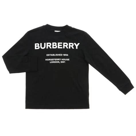 burberry long sleeve black shirt|long sleeve burberry t shirt.